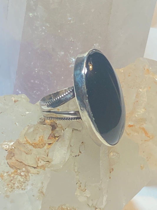 Onyx ring southwest large sterling silver women girls