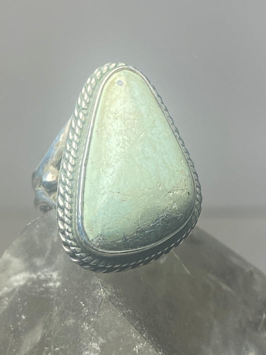 Turquoise ring size 3.50 southwest sterling silver women