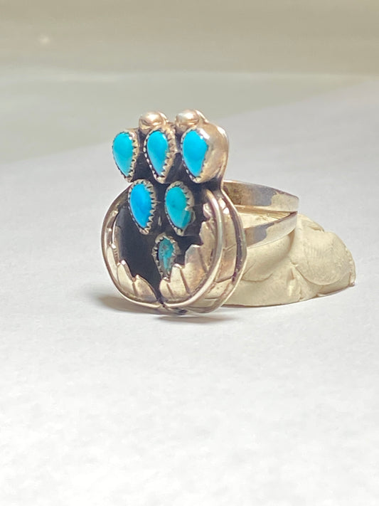 Turquoise ring Navajo southwest Sterling Silver women