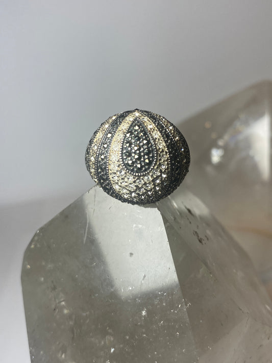 dome ring cocktail band sterling silver women girls