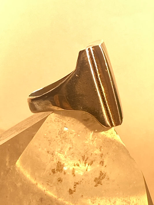 Green ring size 8.75 sterling silver men women