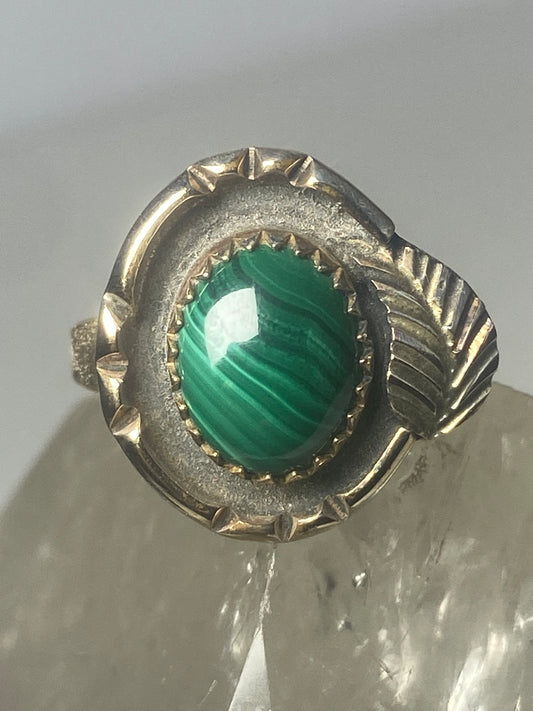 Malachite ring Navajo southwest pinky women girls