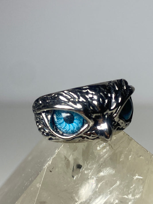 owl ring bird band women girls