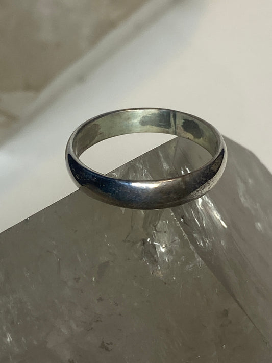 Plain ring wedding band stacker sterling silver women men