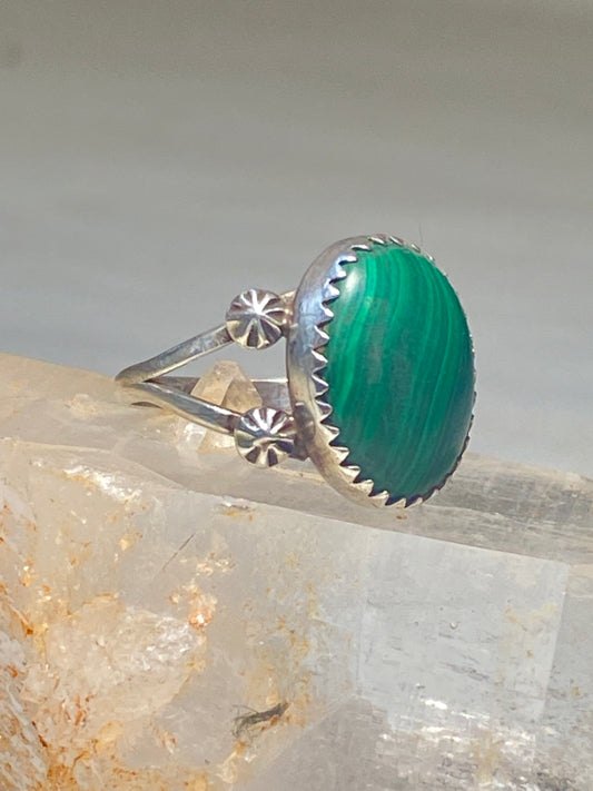 Malachite Ring southwest pinky sterling silver women girls
