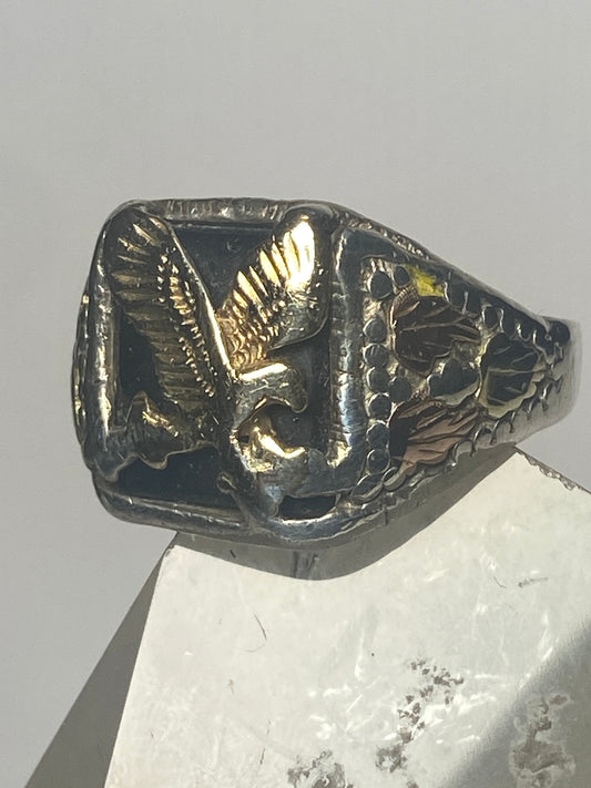 Eagle ring sterling silver women men