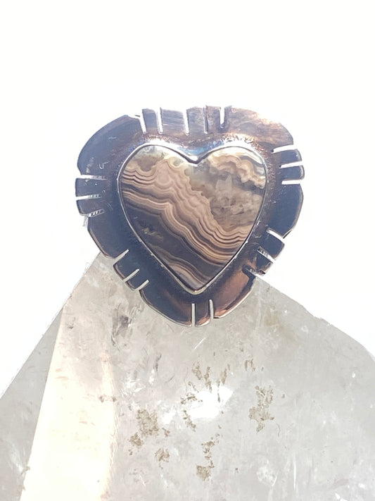 Heart ring size 6.50 southwest jasper sterling women girls