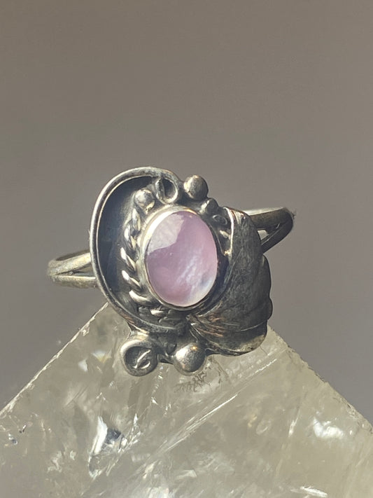 Mother of pearl Ring southwest pinky sterling silver women girl s