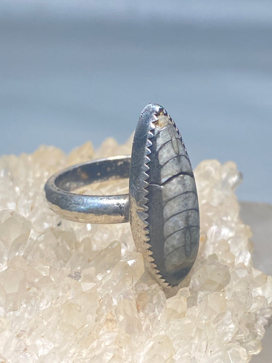 Fossil ring size 6.25 long fossil sterling silver women girls