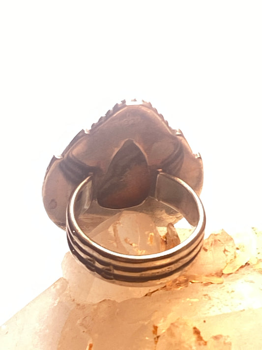 Bumblebee jasper ring size 6.75 southwest sterling silver women girls
