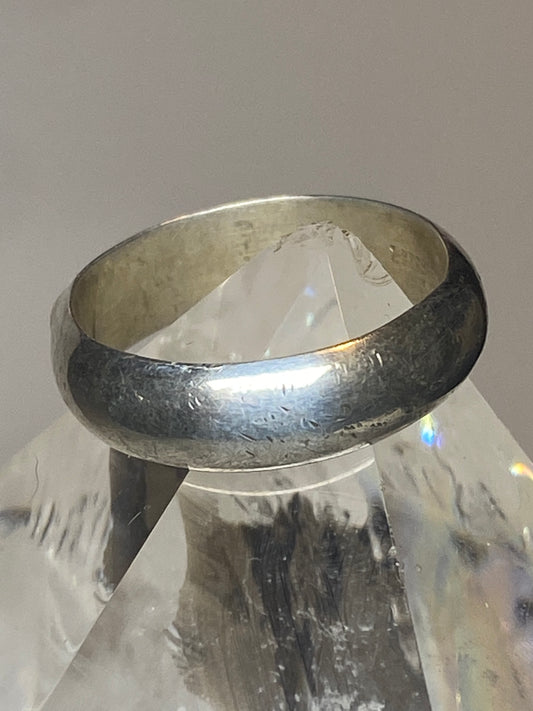 Vintage Plain ring size 7.75 Mexico wedding band stacker sterling silver