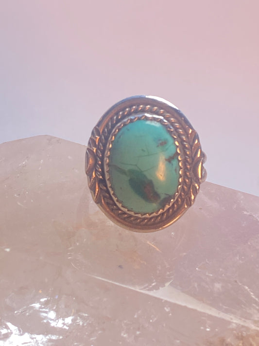 Turquoise ring size 6 Navajo southwest sterling silver women girls