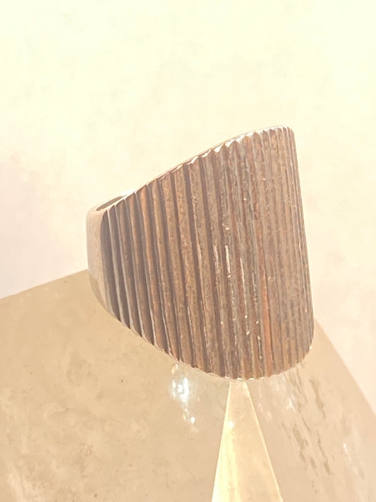 Knuckle ring size 8.75 cigar band sterling silver women girls