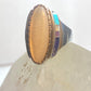 Mother of Pearl ring size 7.75 Carolyn Pollack long southwest band sterling silver women girls