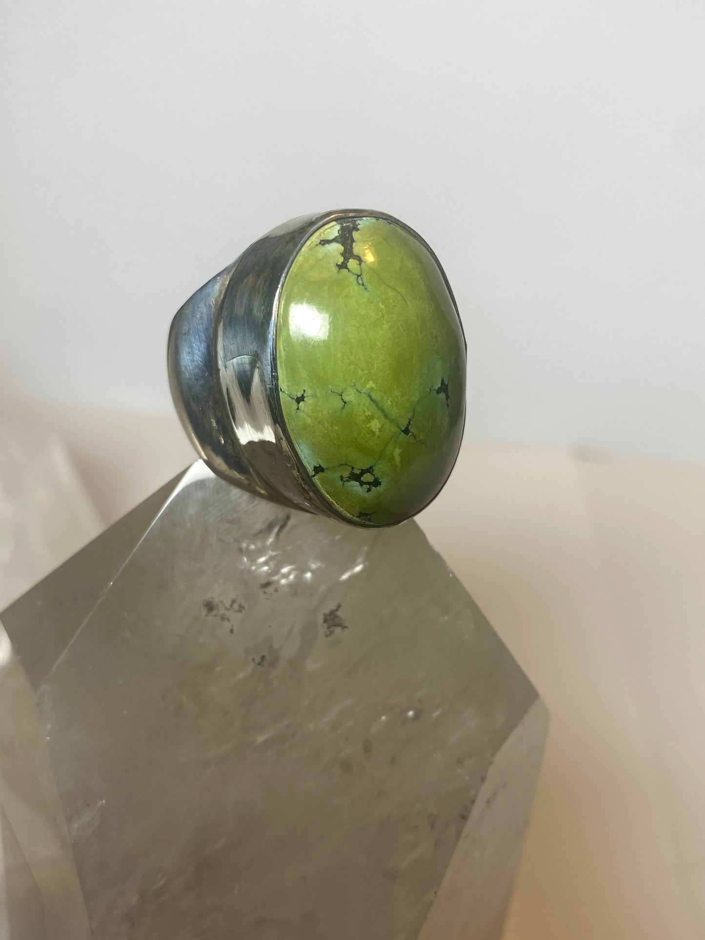 Turquoise ring southwest sterling silver women men