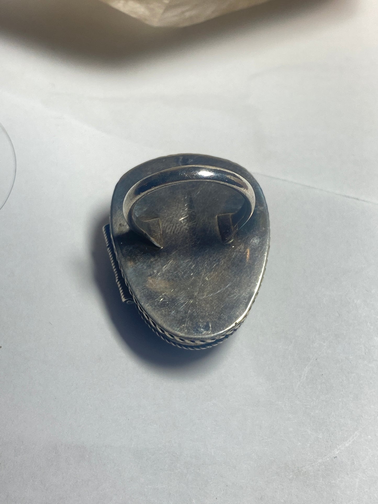 poison ring black onyx face sterling silver women girls