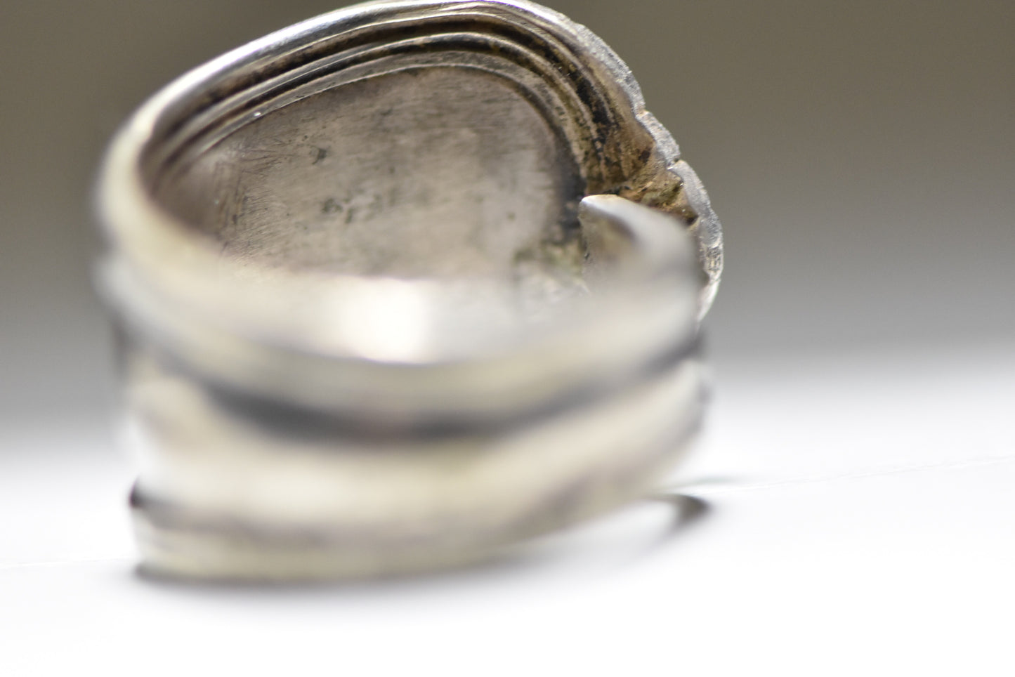 Turquoise Spoon Ring Navajo Band Southwest Sterling Silver Girls Women Size 5.5