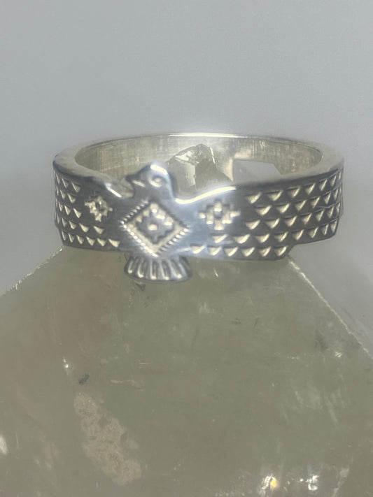 Phoenix Ring sterling silver southwest band women men by T Skies