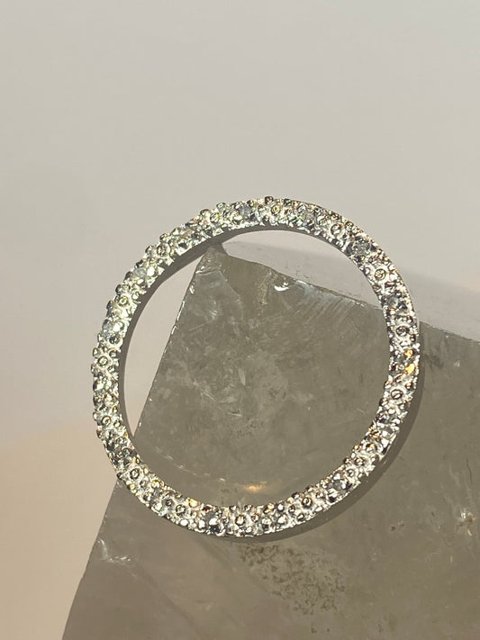 Stacker ring slender band sterling silver women girls