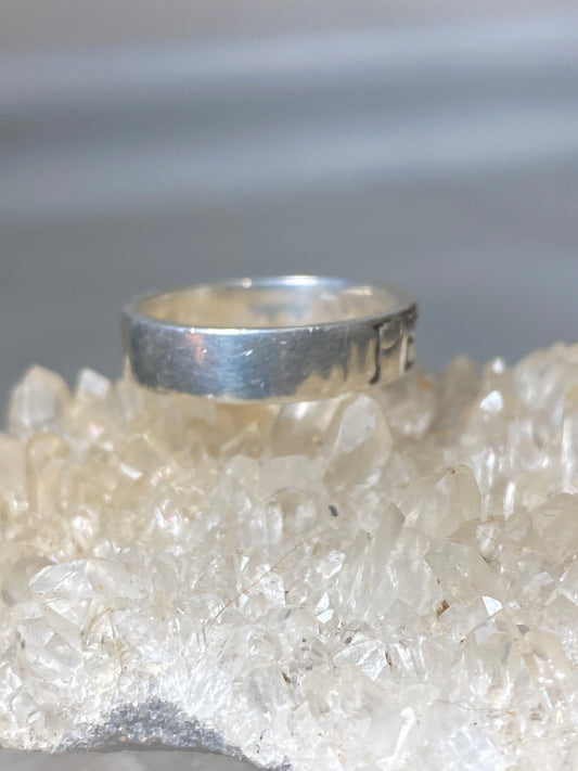 Peace ring peace band sterling silver women girls