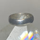 Vintage Plain ring size 5.50 wedding band stacker sterling silver U