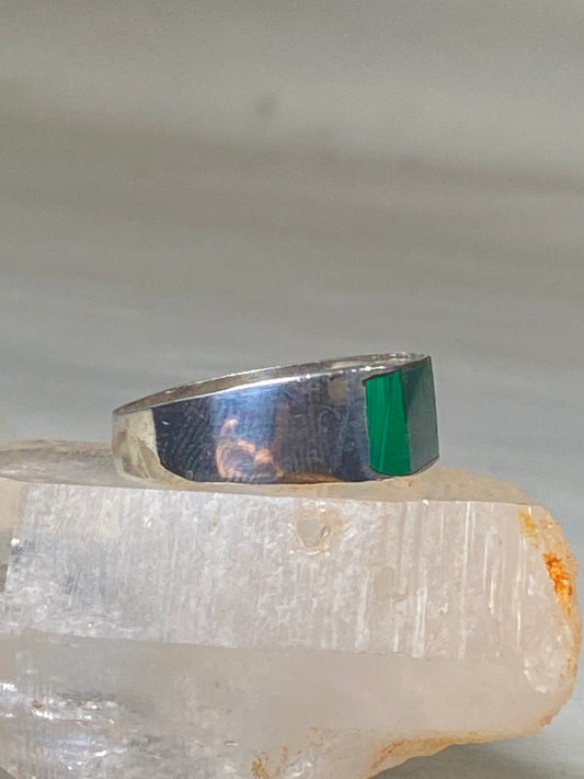 Malachite ring Mexico southwest sterling silver women men