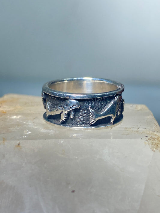 Whale ring size 6.50 whales band sterling silver women men