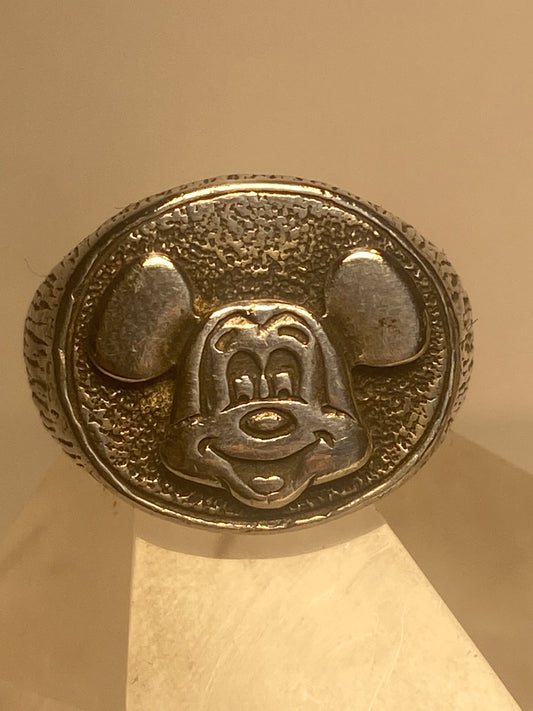 Mickey Mouse ring Walt Disney Productions band sterling silver women