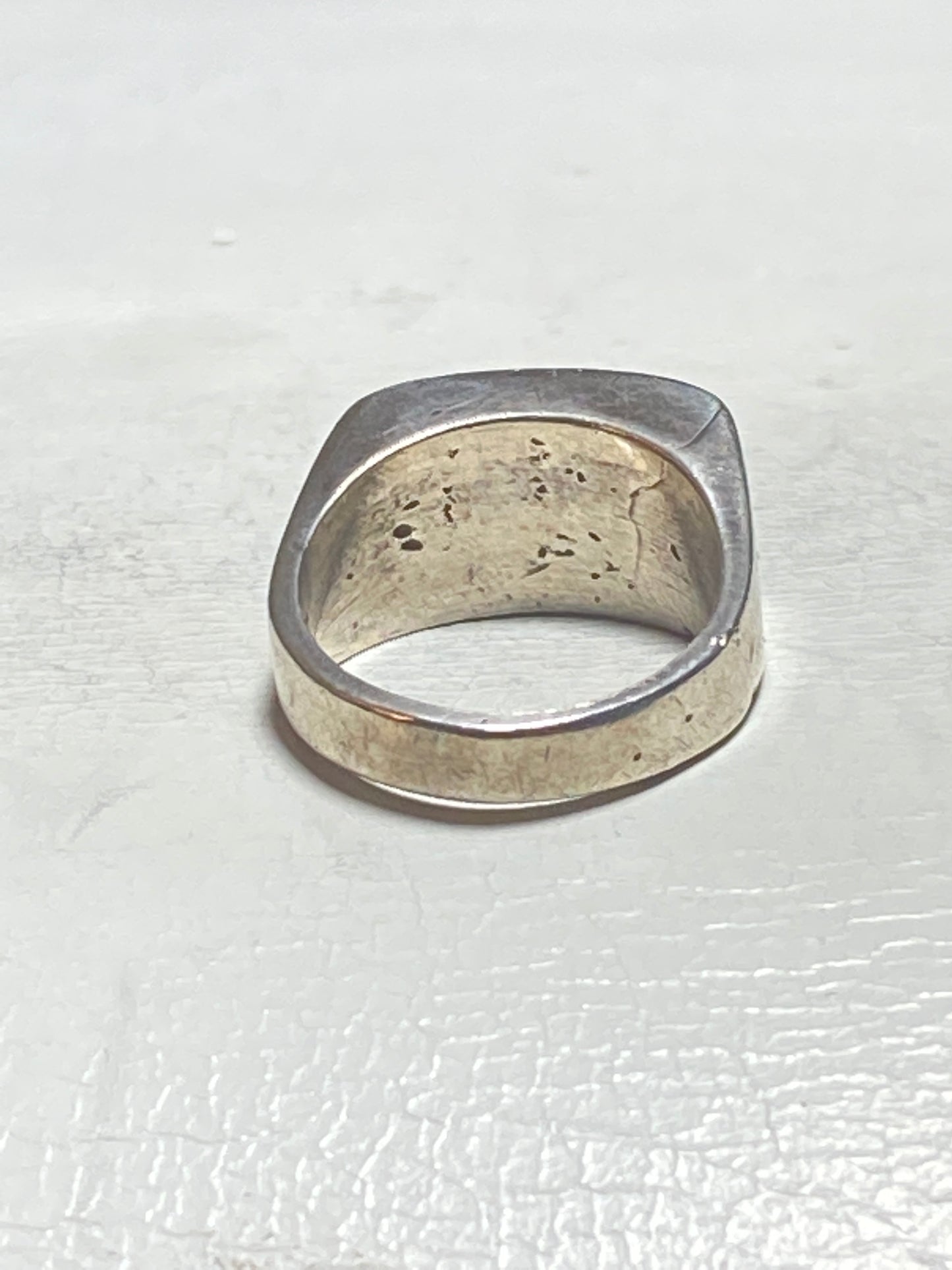 Turquoise ring southwest pinky band sterling silver girls boys women