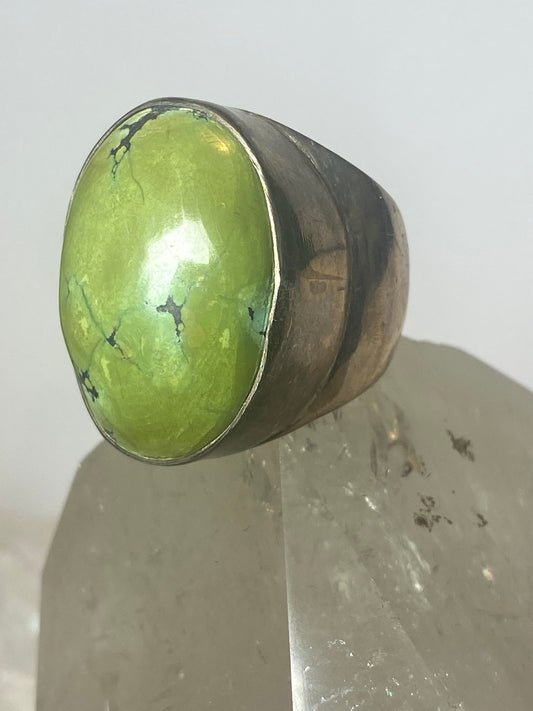 Turquoise ring southwest sterling silver women men