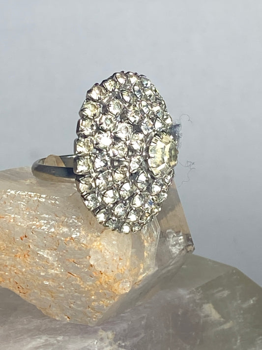 Big Crystal ring cocktail statement women