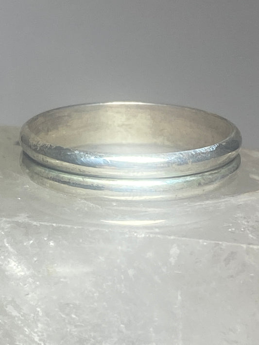 Plain ring wedding band stacker sterling silver women men c