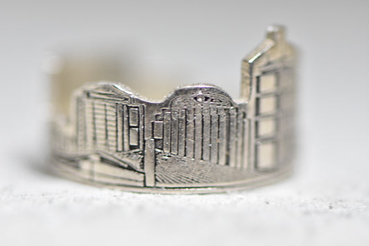 Urban Jungle ring Skyscrapers Cityscape band women girls sterling silver