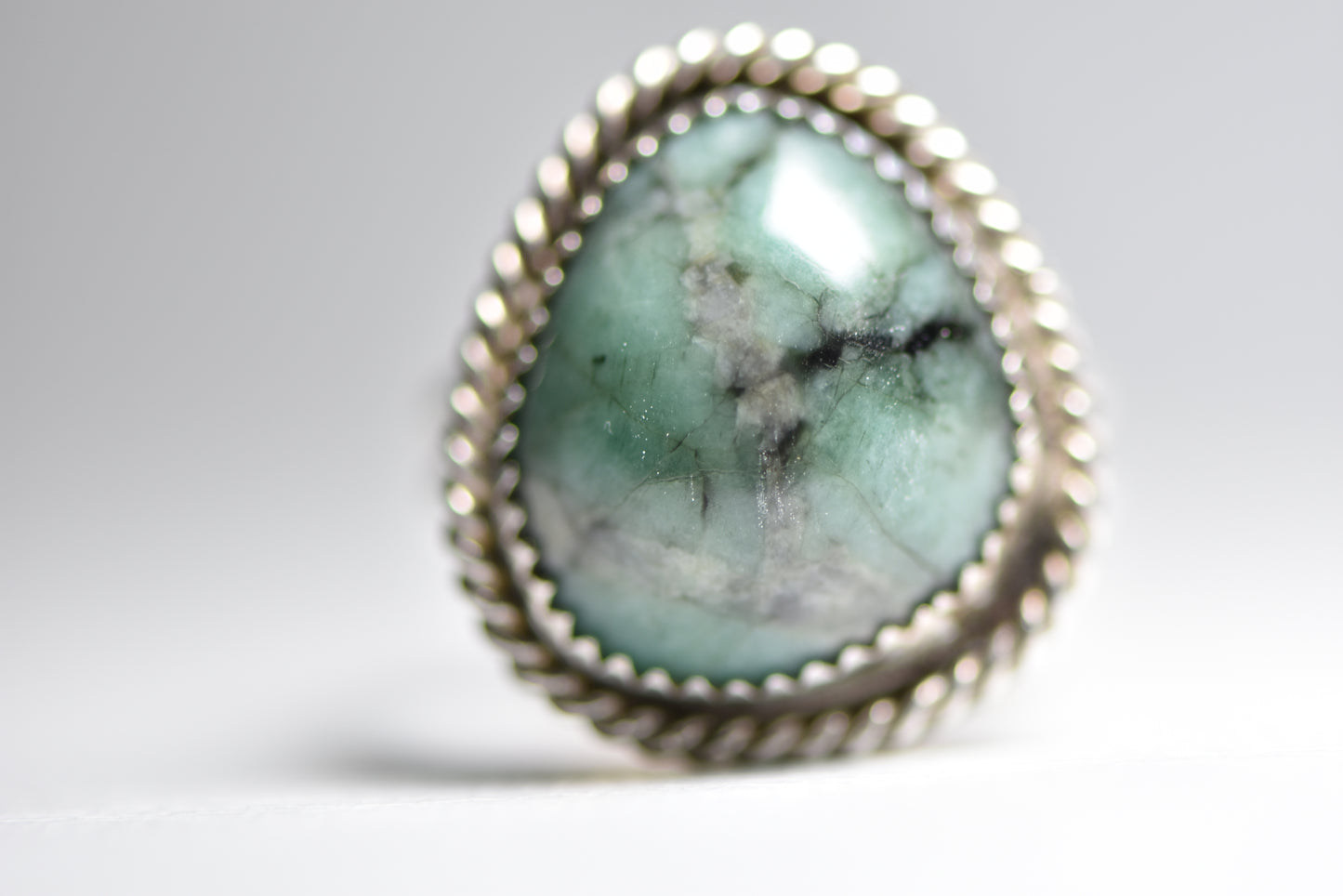 Navajo ring southwest boho sterling silver women Size 8