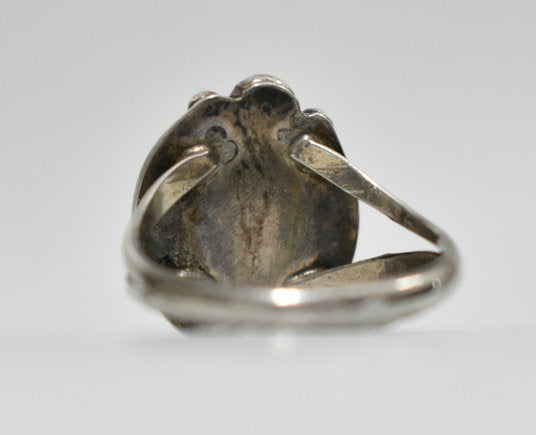 Navajo Ring Turquoise Sterling Silver Girls Ring Size 6.50