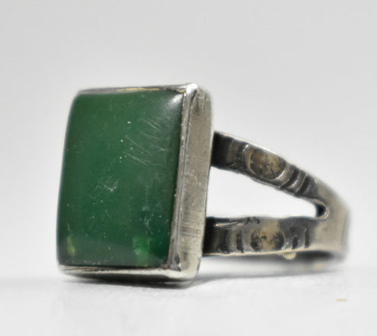 Navajo Ring Turquoise Sterling Silver Pinky Girls Size 4.75