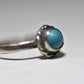 turquoise ring stacker pinky band sterling silver women girls children f