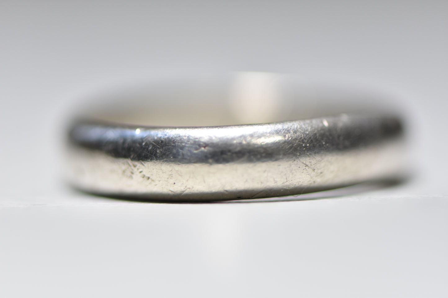 Plain band stacker ring wedding sterling silver women men Size 11.75
