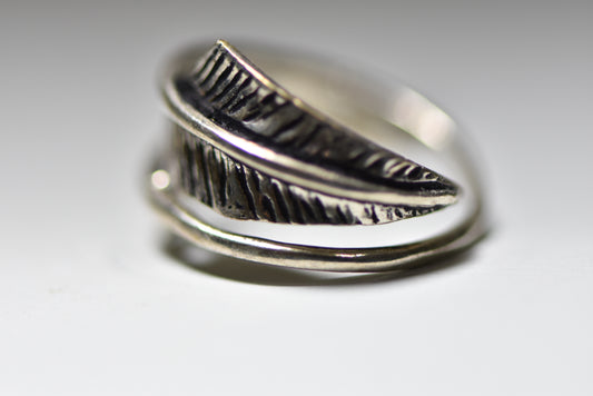 Arrow ring Feather band Southwest band sterling silver women girls