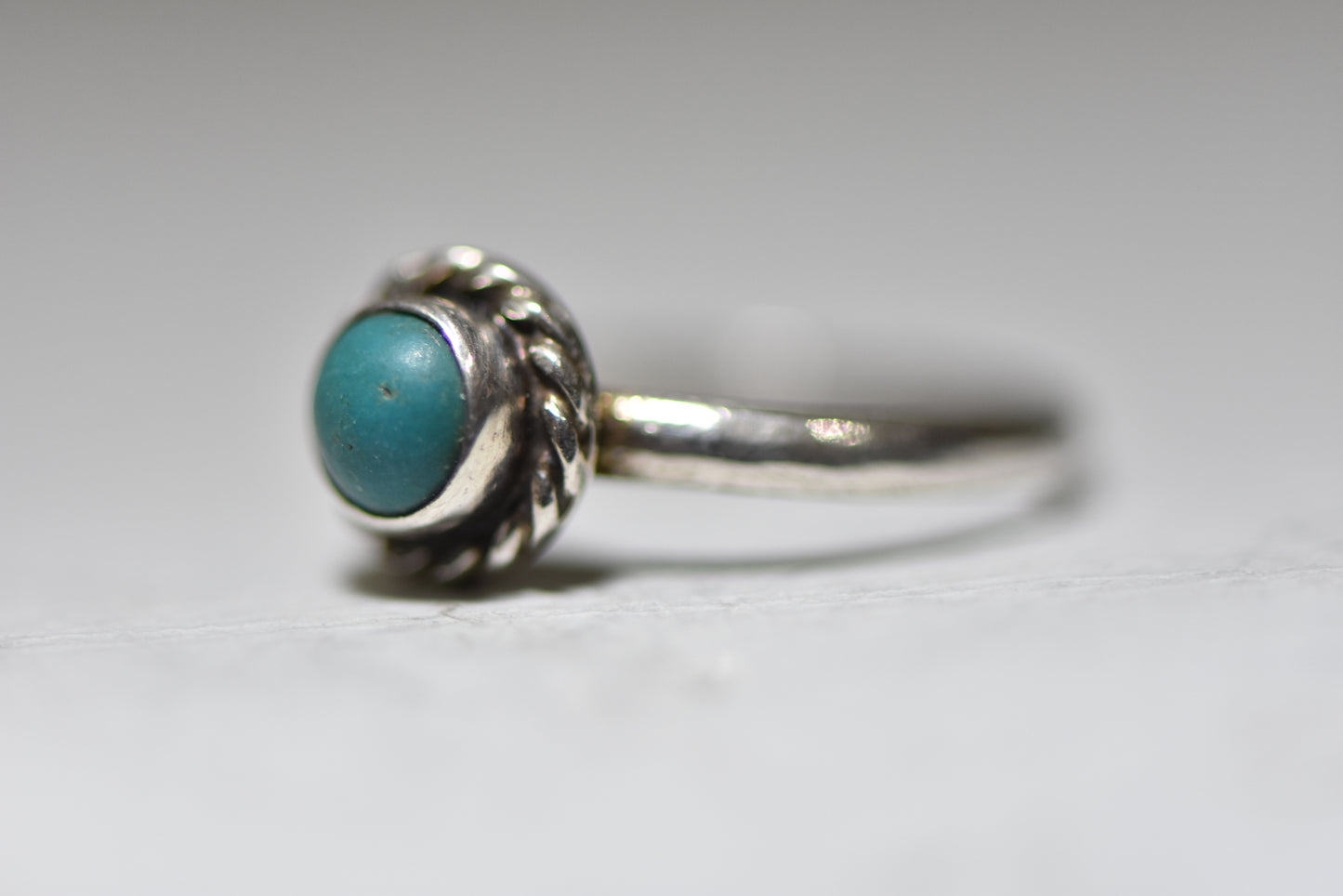 turquoise ring stacker pinky band sterling silver women girls children j