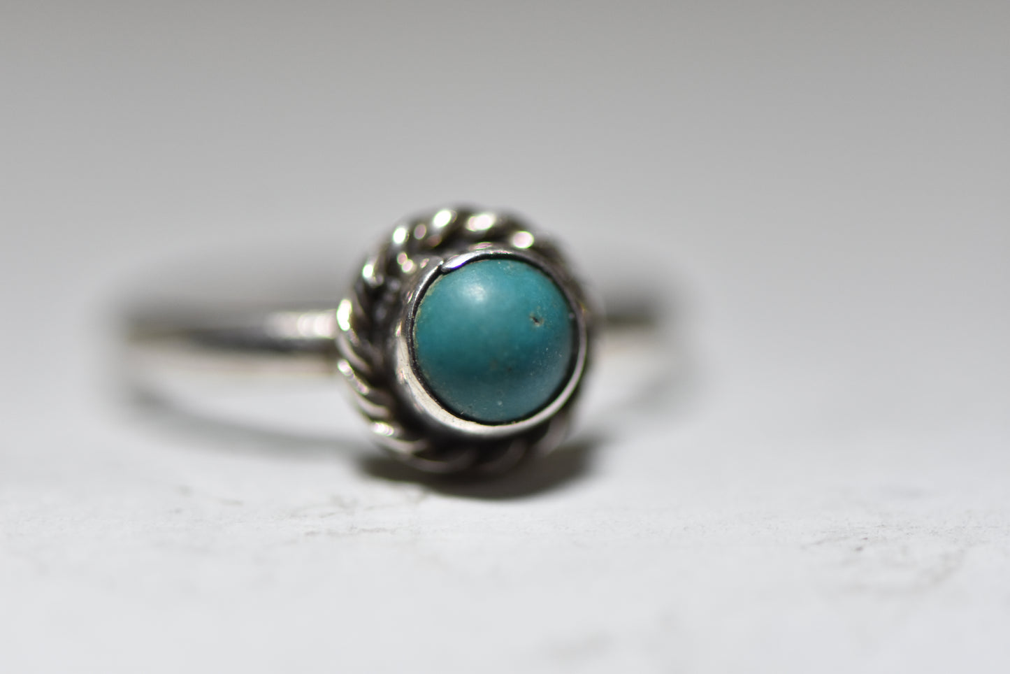 turquoise ring stacker pinky band sterling silver women girls children j