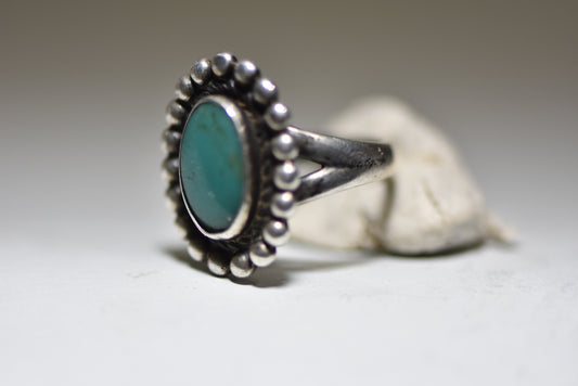 Navajo ring turquoise pinky sterling silver women girls