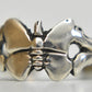 butterfly toe ring pinky band sterling silver Size 1