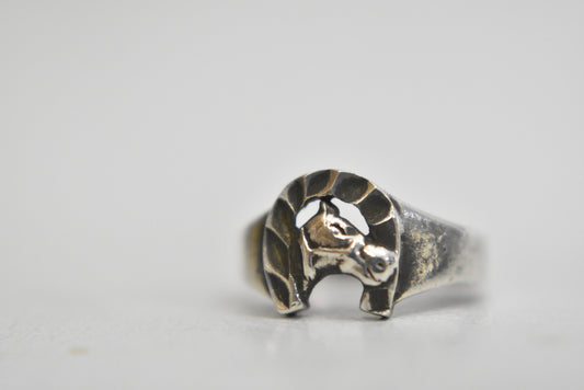 horseshoe ring horse baby band sterling silver Size 1