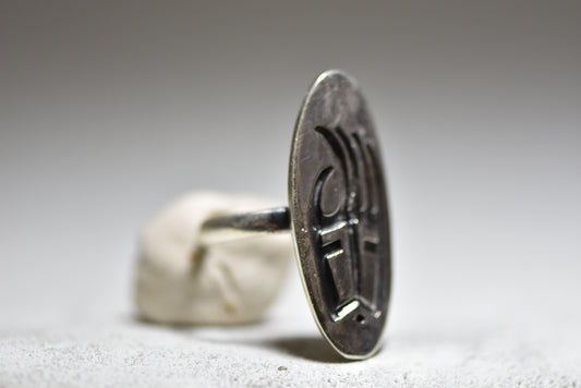 Long Ring southwest bear claw sterling silver women girls