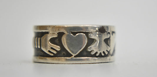 Claddagh Ring size 6.25 Wedding Band Irish Women