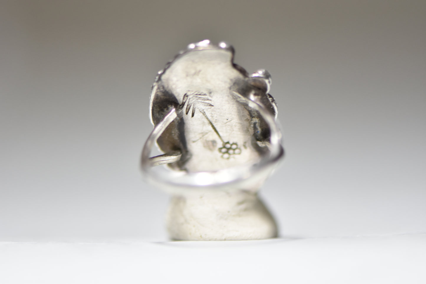 Navajo ring turquoise long pinky sterling silver women girls