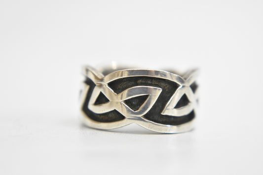 Celtic ring Size 6.25 Irish knot band sterling silver women