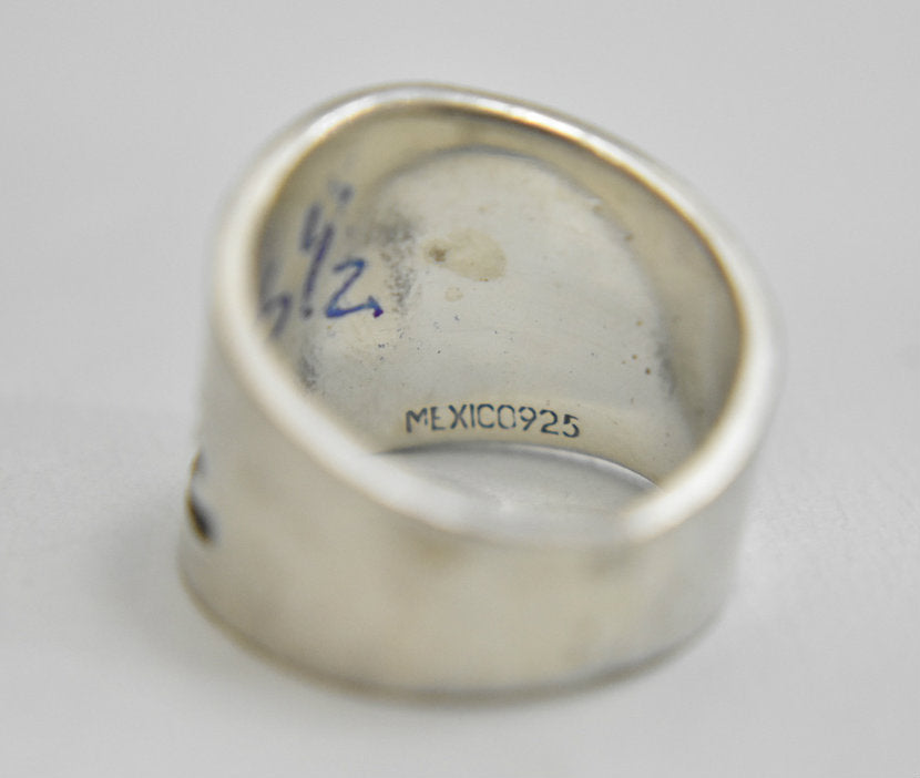 Kokopelli Ring Fertility Band Sterling Silver Mexico Size