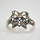 Butterfly ring   Size  7.75 sterling silver band